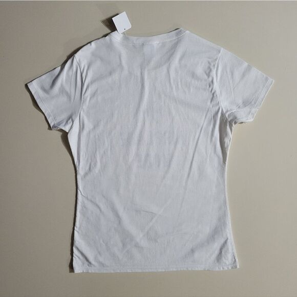 Airplane Mode Women's White Crewneck Short Sleeve Tee - Picture 8 of 8